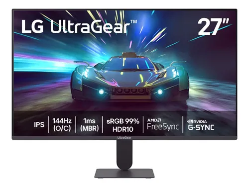 Monitor LG Ultragear 27g411a-b 27 ,fhd, 144hz, 1ms (mbr), Nvidia G-sync, Amd Freesync, Hdr10 Preto 127/220v