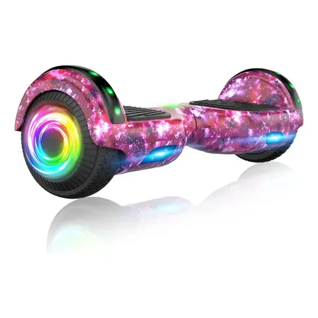 Hoverboard Skate Elétrico Roxo 6,5 Polegadas Bluetooth Cores
