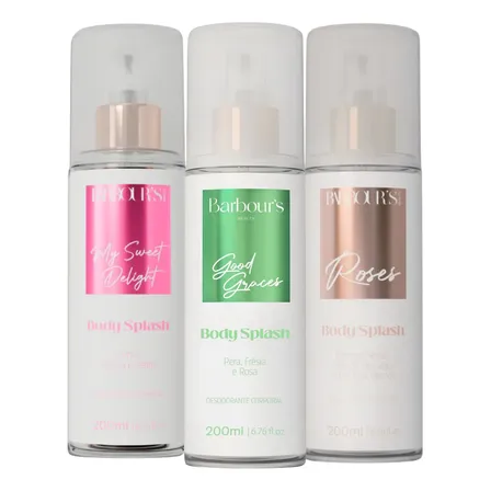 3 Body Splash Good Graces Delight Roses Barbour's Beauty