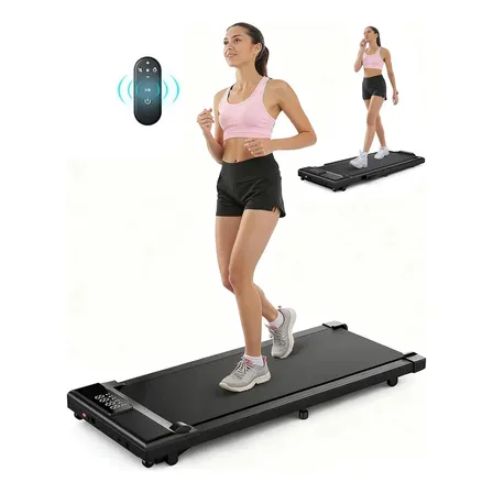 Esteira Elétrica Silenciosa Para Caminhada Residencial 6km/h Com Controle Remoto Inclinação Ajustável Rmira Fitness Sp1001 Preto 127/220v