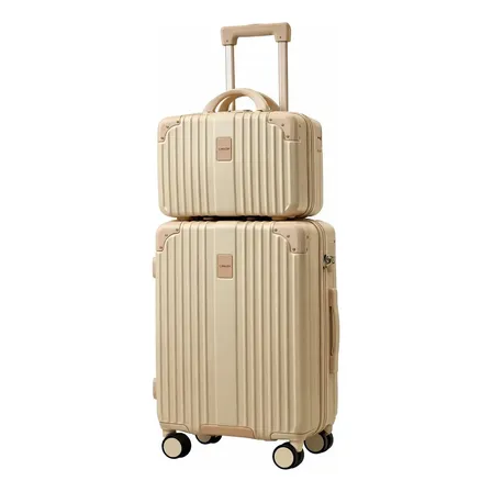 Conjunto Mala De Viagem De Bordo 10kg E Frasqueira Rígida Fibra Abs Kaizen Bag Luxo Padrao Anac