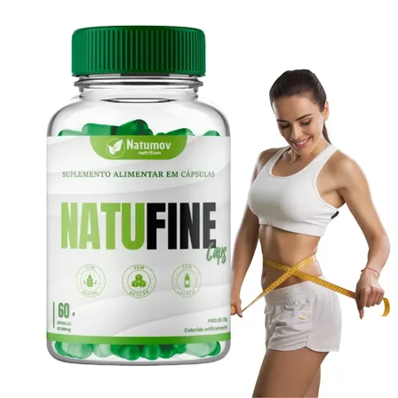 Detox Seca Barriga Turbo Eliminador De Gordura Extra Forte Natufine Caps 60 Cápsulas