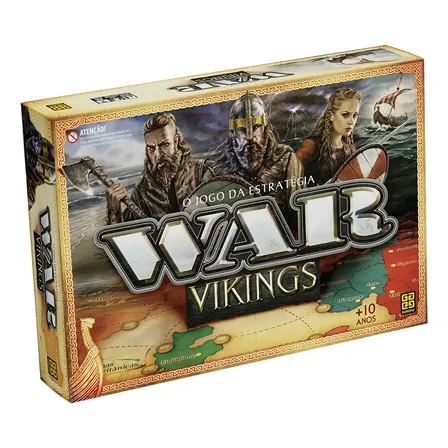 Jogo De Tabuleiro War Vikings 2 a 4 Jogadores +10 Grow