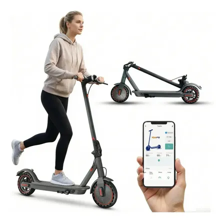 Patinete Elétrico 500w 36v Kryptex Dobrável Recarga Rápida Scooter H1-1 Preto