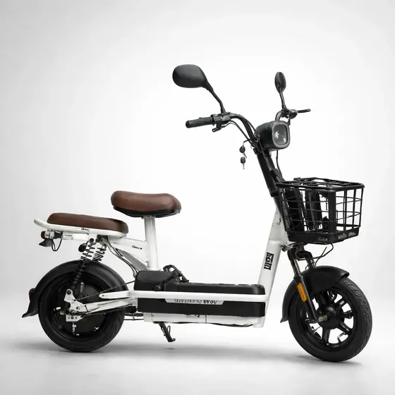 Bicicleta Elétrica Importway Branca Com Cesta E Garupa Branco