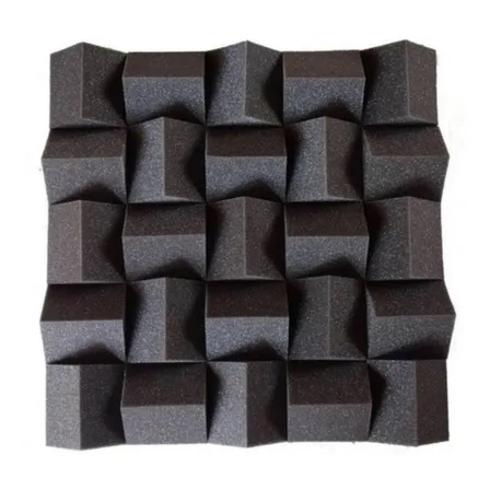 Espuma Acústica Armazém Alpha Cinza 50x50cm 7cm Cinza