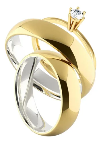 Par Alianças De Moedas Antiga 6mm Casamento + Forro De Aço