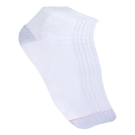 Kit C/ 6 Meias Hanes Cano Curto 5186 Branco Liso Un