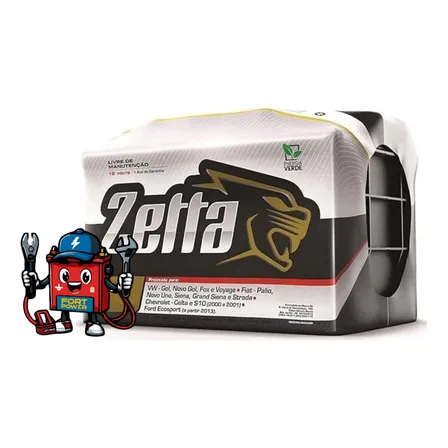 Bateria Zetta 60ah -z60d - A Base De Troca - Lacrada Orignal