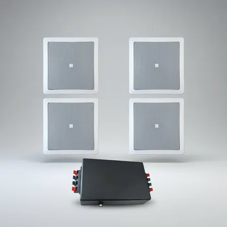 Kit Caixas De Embutir Sistema Som Ambiente Bluetooth Jbl