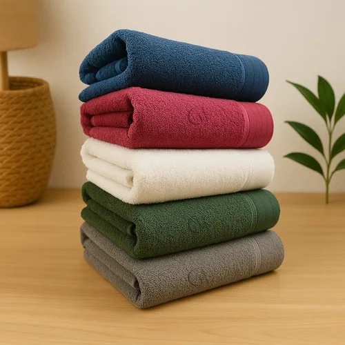 Jogo Toalhas De Banho C/ 4 Pçs Algodão Luxo Grossa Gigante Sortida Lisa