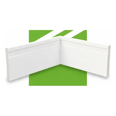 Barras De Polietileno Kit Com 5 Rodapé Frisado Meu Rodapé