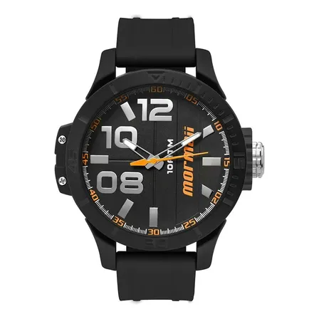 Relógio Mormaii Masculino Esportivo Preto Analógico 100m Preto Como Na Foto