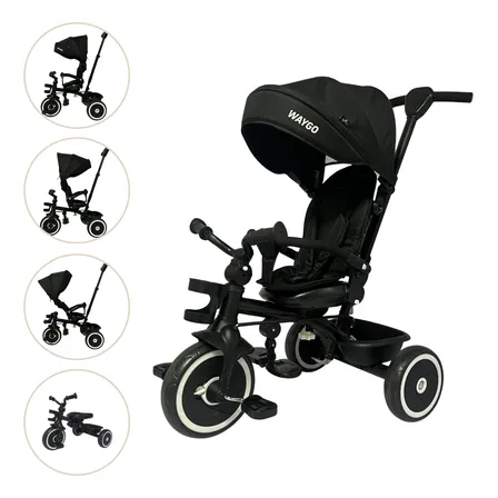 Triciclo Infantil Com Empurrador Waygo Maxi Toys