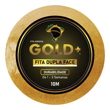 Fita Adesiva Gold + 10 Mts 2,5 Cm Prótese Capilar Perucas