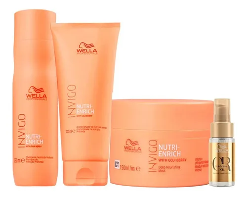 Kit Wella Pro Invigo Enrich Oil - 4 Produtos