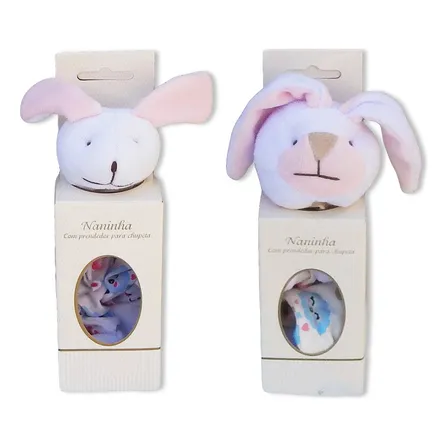 Naninha Paninho De Boca Tema Coelhinha Rosa Menina