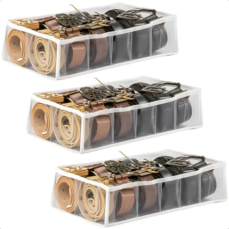 Kit 3 Colmeia Organizadora Gaveta Meia Bebê Cinto 40x20x8 Cm Branco