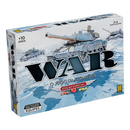 Jogo De Tabuleiro War 3 A 6 Jogadores Edição Especial Grow