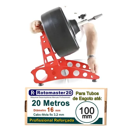 Máquina Desentupidora Rotomaster 20 Metros - Manual