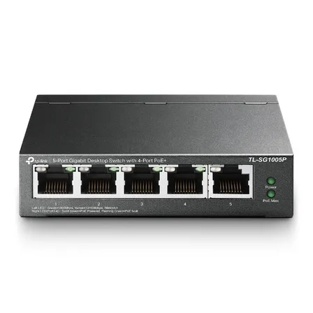 Switch Gigabit De Mesa Com 5 Portas Tl-sg1005p Tp-link