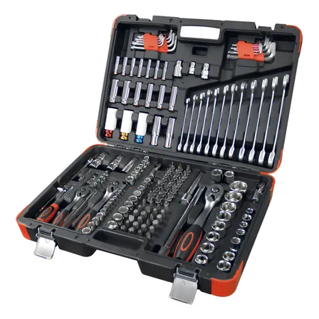 Maleta Caixa Ferramentas Oficina 178 Peças Gedore Robust Preto E Laranja