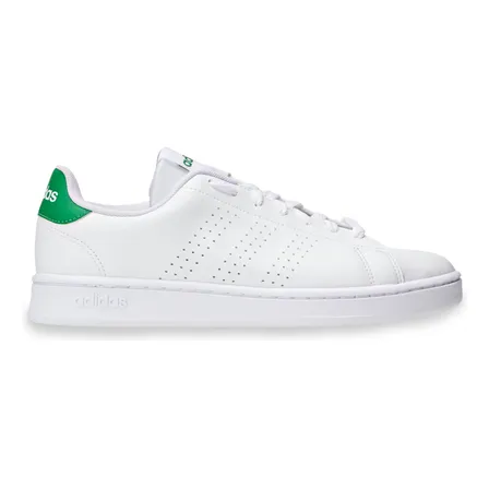 Tênis Masculino E Feminino Advantage 2.0 adidas Branco Nuvem E Verde Liso 42 Br