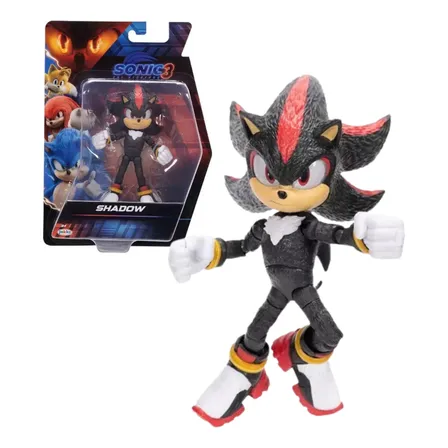 Boneco Articulado Shadow De 12cm Sonic 3 O Filme Sunny 4412