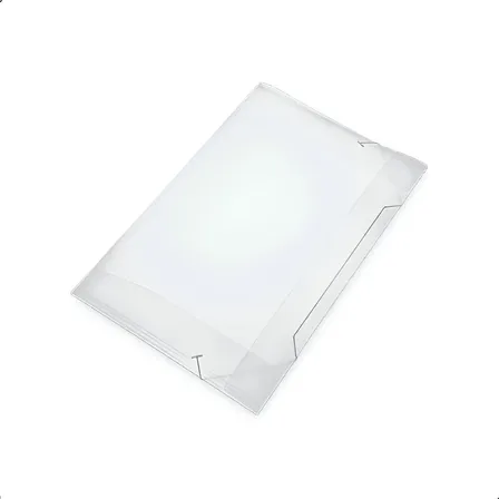 Pasta Classificador A4 Documentos Arquivo Fina Cristal Transparente