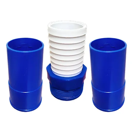 Kit Ponteira + Adaptador Para Mangueira 38mm Para Piscinas