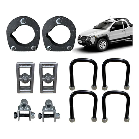 Kit Lift Completo Dianteiro/traseiro 4cm Strada Até 2019