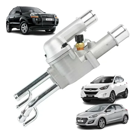 Carcaça + Válvula Termostática P/ Hyundai I30 Ix35 Tucson