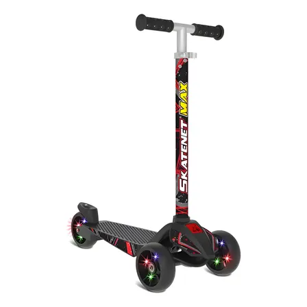 Patinete Bandeirante Skatenet Max Led 3 Rodas 120kg