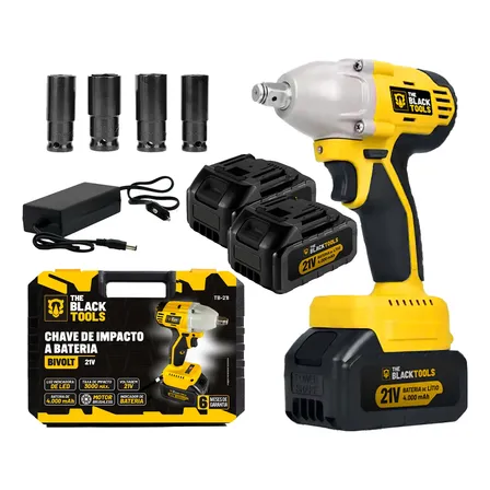 Furadeira Chave Impacto Elétrica 1/2 The Black Tools 430nm Amarelo 127/220v 60hz