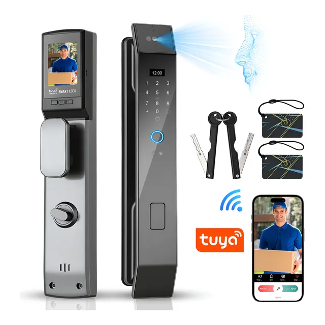 Fechadura Eletronica Inteligente Com Wifi Tuya E Facial 3d