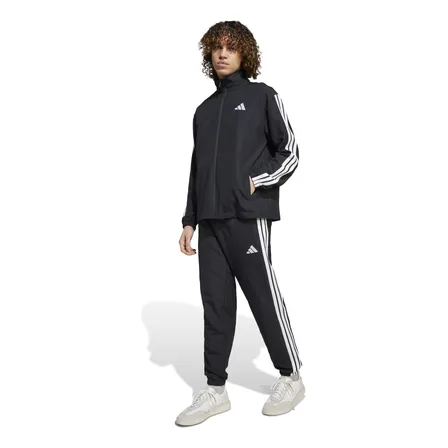 Conjunto De Agasalho Masculino Woven 3 Listras Adidas Black Lisa Gg