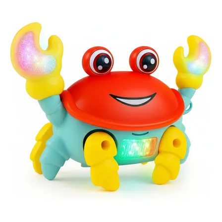 Brinquedo Caranguejo Fujão Com Luz E Música Para Crianças