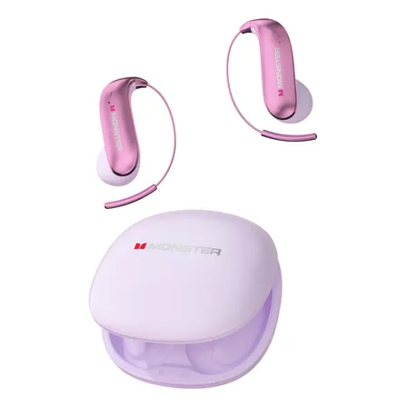 Fone De Ouvido Sem Fio Monster C01 Bluetooth 6.0 Esportes Violeta