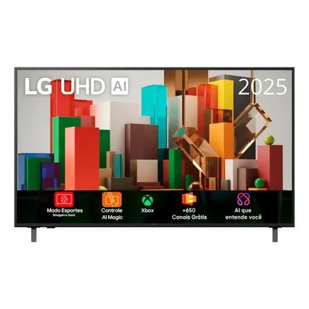 Smart Tv Lg 43'' 4k Webos 25 Ai Controle Smart Magic 43au801