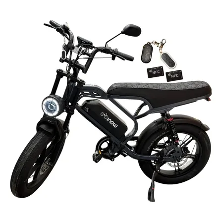 Bicicleta Bike Elétrica V40 Pro 1000w 48km/h 60km Nova 2026 Preto