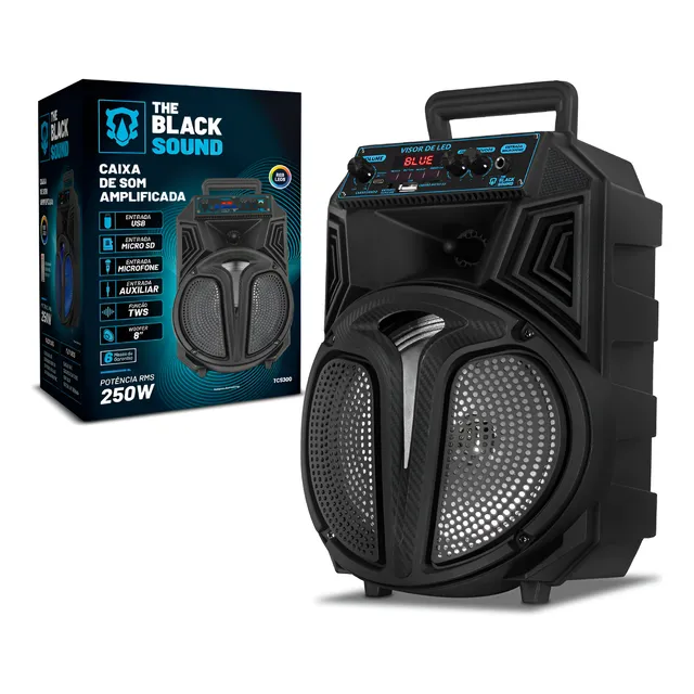 Caixinha Caixa De Som Amplificada Bluetooth Bivolt 250w Rms