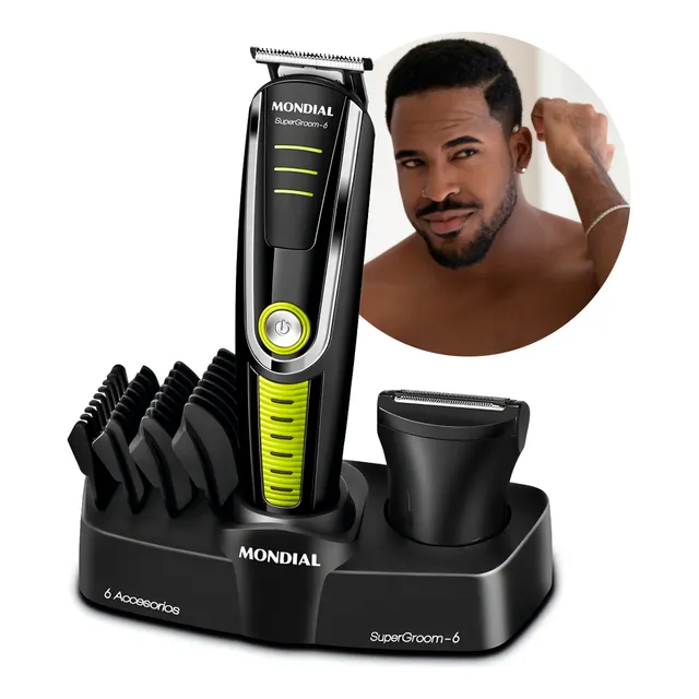 Aparador Pelos Super Groom 06 6w Bg-04 Barbeador Maquininha