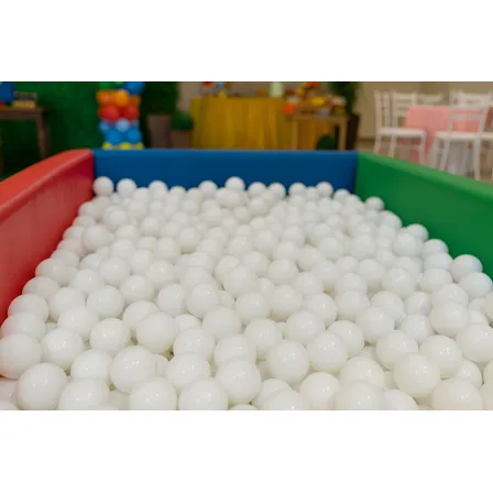 Kit 1000 Bolinhas Brancas De Plástico P/ Piscina Infantil
