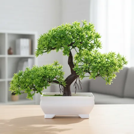 Mini Árvore Bonsai Artificial Decoração De Mesa Pinheiro