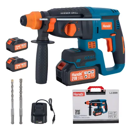 Martelete Perfurador Rotativo Rompedor A Bateria Hanabi