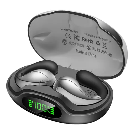 Fone De Ouvido Bluetooth Sem Fio Tradução Ia Tempo Real Ai Preto