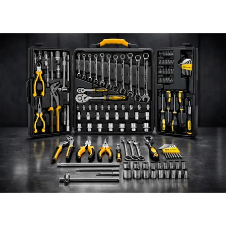 Kit Ferramentas C/ Maleta 110 Peças Mecânica Profissional Preto