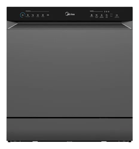 Lava Louças 8 Serviços Cinza Touch Plus Midea Cinza 110v
