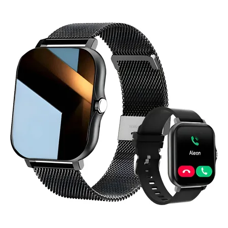 Smarthwatch Homens Relógio Inteligente Esportes Bluetooth Preto