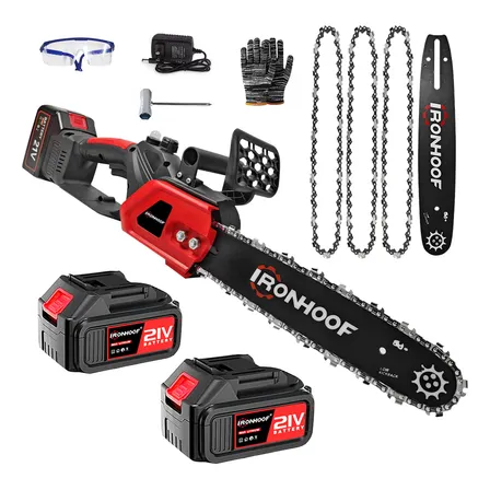 Moto Serra Elétrica 12 Polegadas Portátil 2 Baterias